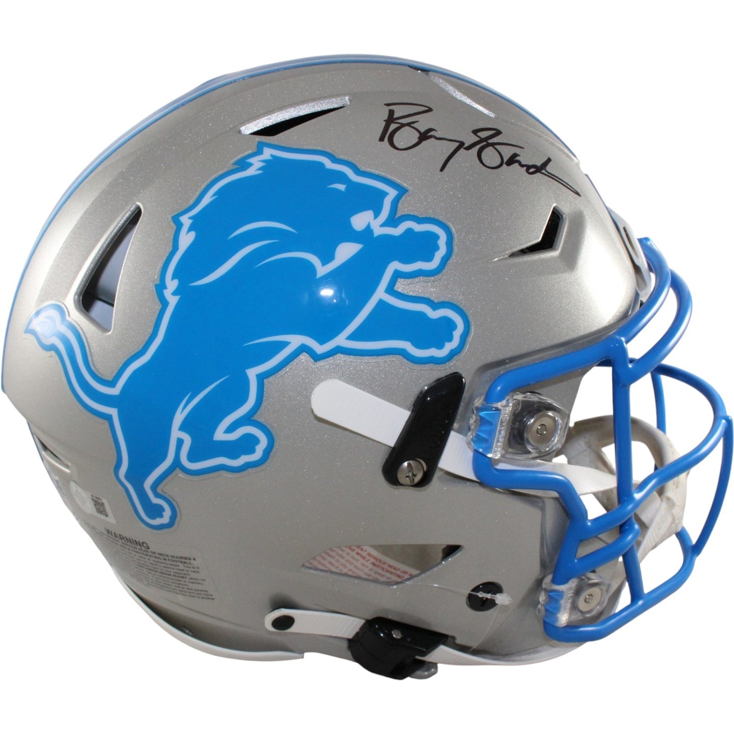 Barry Sanders Autographed Detroit Lions Authentic SpeedFlex Helmet