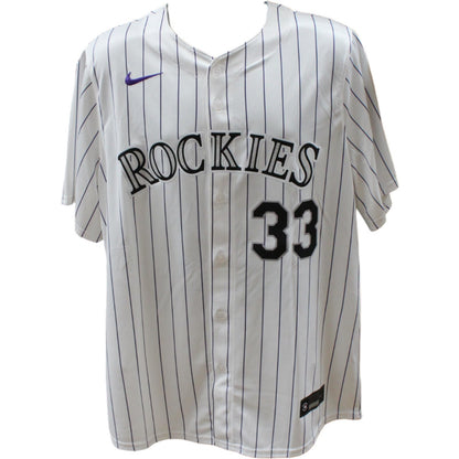 Larry Walker Autographed Colorado Rockies Nike Jersey "HOF"