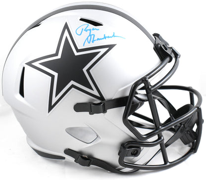 Roger Staubach Autographed Dallas Cowboys Rave Speed Full Size Helmet