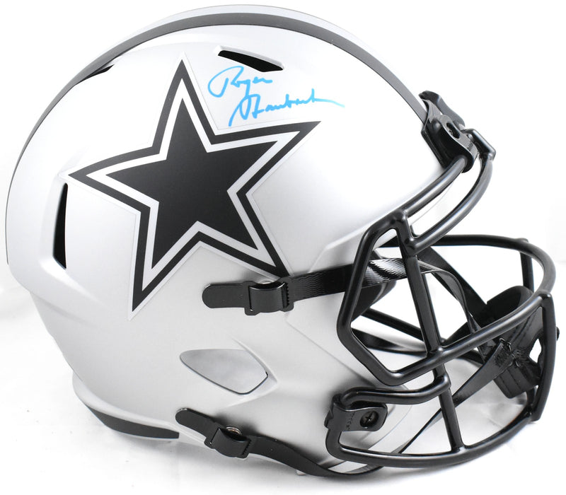 Roger Staubach Autographed Dallas Cowboys Rave Speed Full Size Helmet