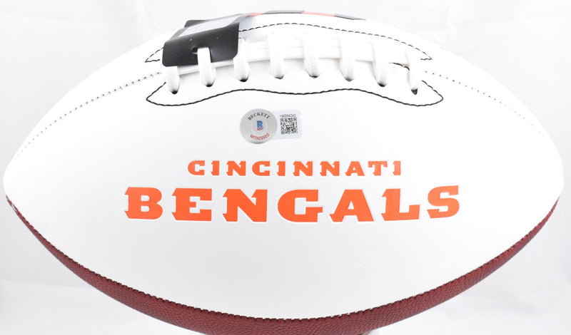 Tee Higgins Signed Cincinnati Bengals Logo Football