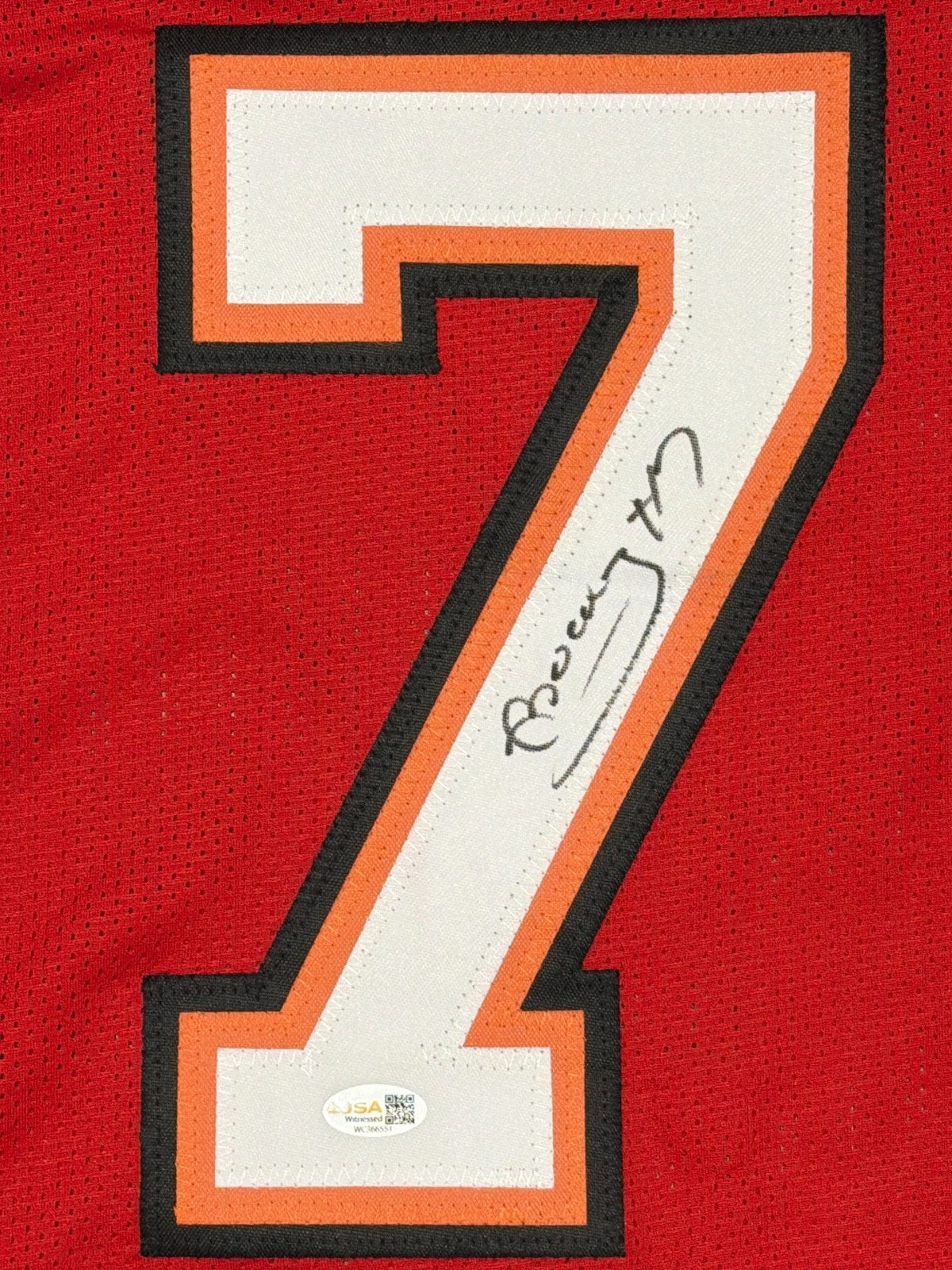 Bucky Irving Signed Tampa Bay Buccaneers Custom Red Jersey