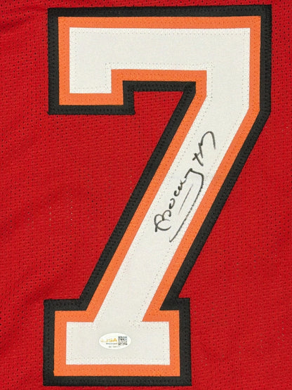 Bucky Irving Signed Tampa Bay Buccaneers Custom Red Jersey