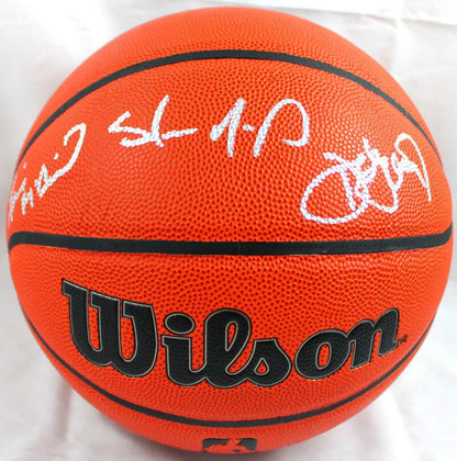 Shawn Kemp, Xavier McDaniel & Detlef Schrempf Signed Wilson NBA Basketball