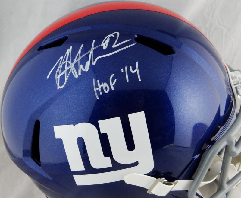 Michael Strahan Signed New York Giants White Full Size Speed Helmet (HOF)