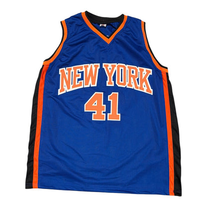 Glen Rice Autographed New York Knicks Custom Jersey