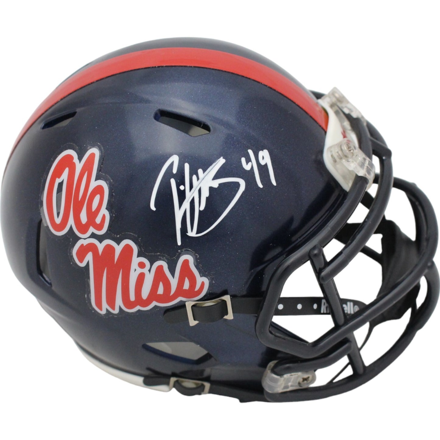 Patrick Willis Signed Ole Miss Rebels Mini Helmet (Beckett COA)