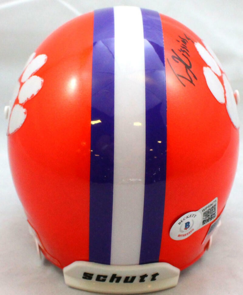 Tee Higgins Signed Clemson Tigers Mini Helmet - 2018 National Champs