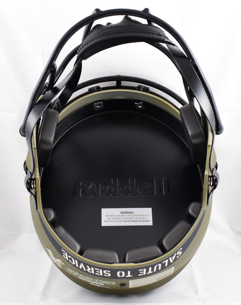 Tony Dorsett & Earl Campbell Signed Salute to Service Full Size Helmet