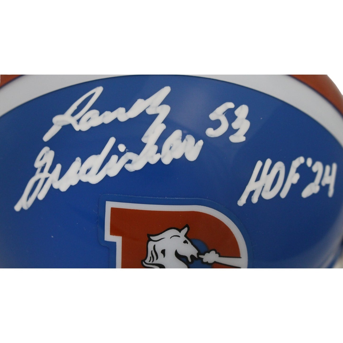 Randy Gradishar Denver Broncos Signed Throwback Mini Helmet (HOF)