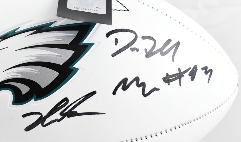 Jalen Carter & Darius Slay Multi-Signed Philadelphia Eagles Logo Football
