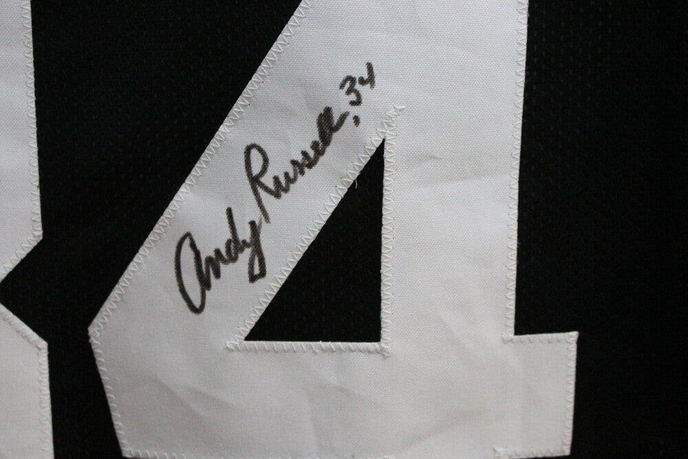Andy Russell Autographed Pittsburgh Steelers Custom Jersey