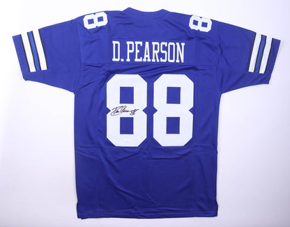Drew Pearson Autographed Dallas Cowboys Royal Blue Custom Jersey