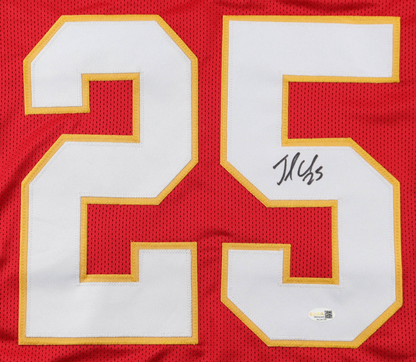 Jamaal Charles Autographed Kansas City Chiefs Red Custom Jersey