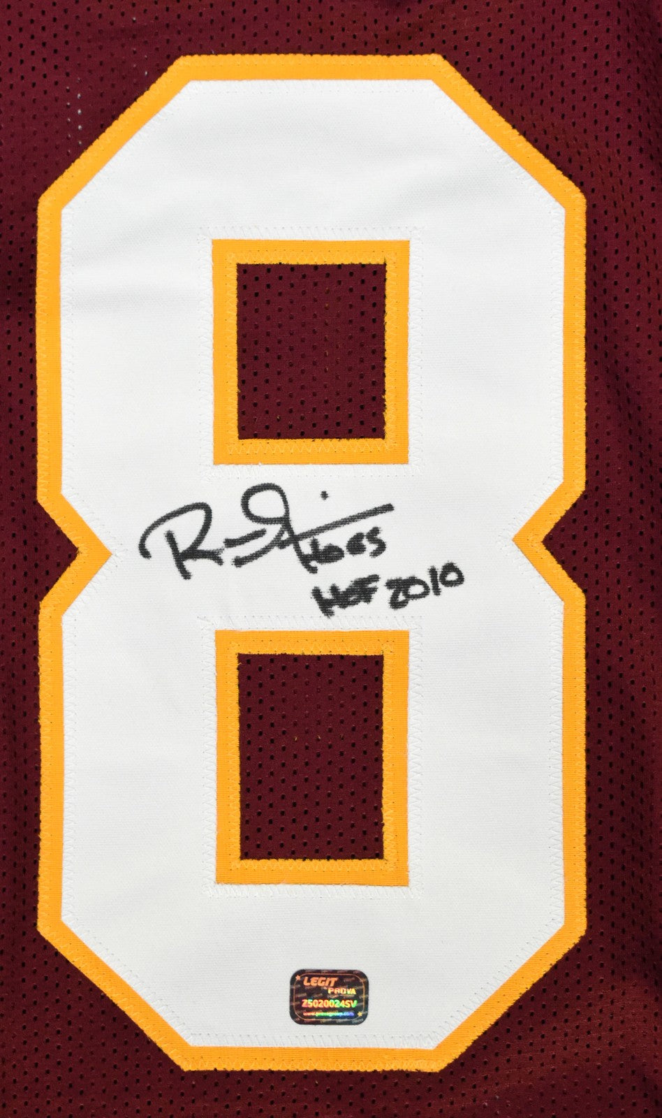 Russ Grimm Autographed Washington Redskins Burgundy Custom Jersey
