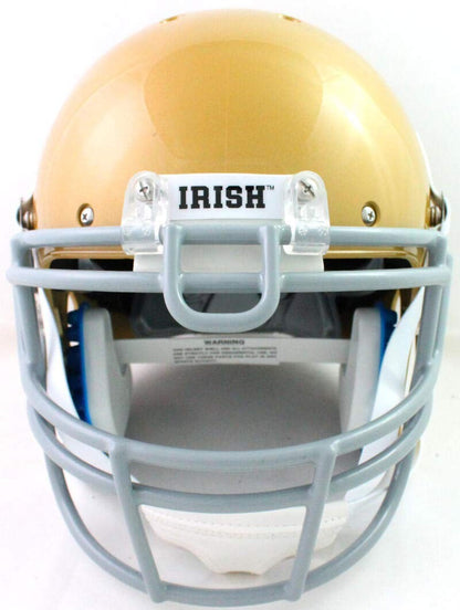 Ian Book Signed Notre Dame Full Size Schutt Authentic Helmet Inscribed