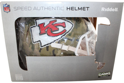 Patrick Mahomes Signed Kansas City Chiefs Full Size Camo Helmet