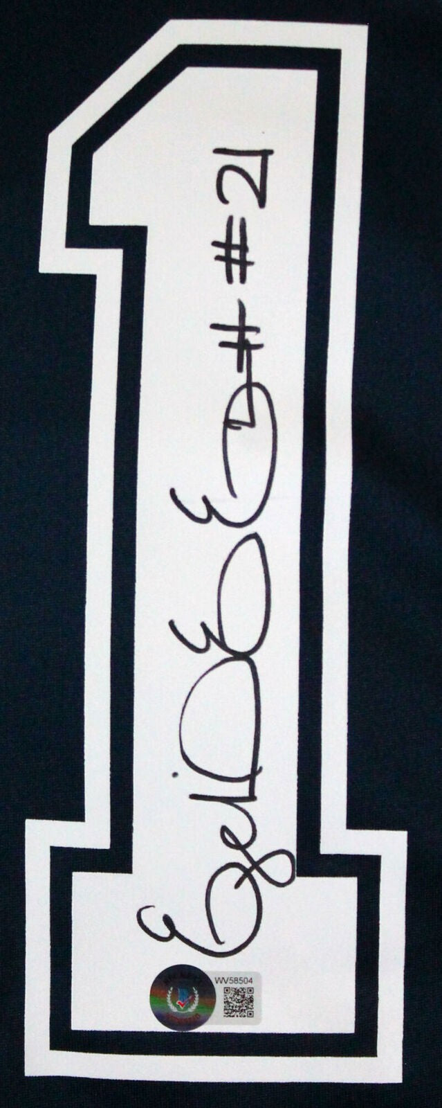 Ezekiel Elliott Autographed Dallas Cowboys Blue Nike Jersey