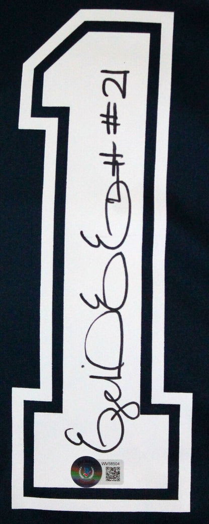 Ezekiel Elliott Autographed Dallas Cowboys Blue Nike Jersey