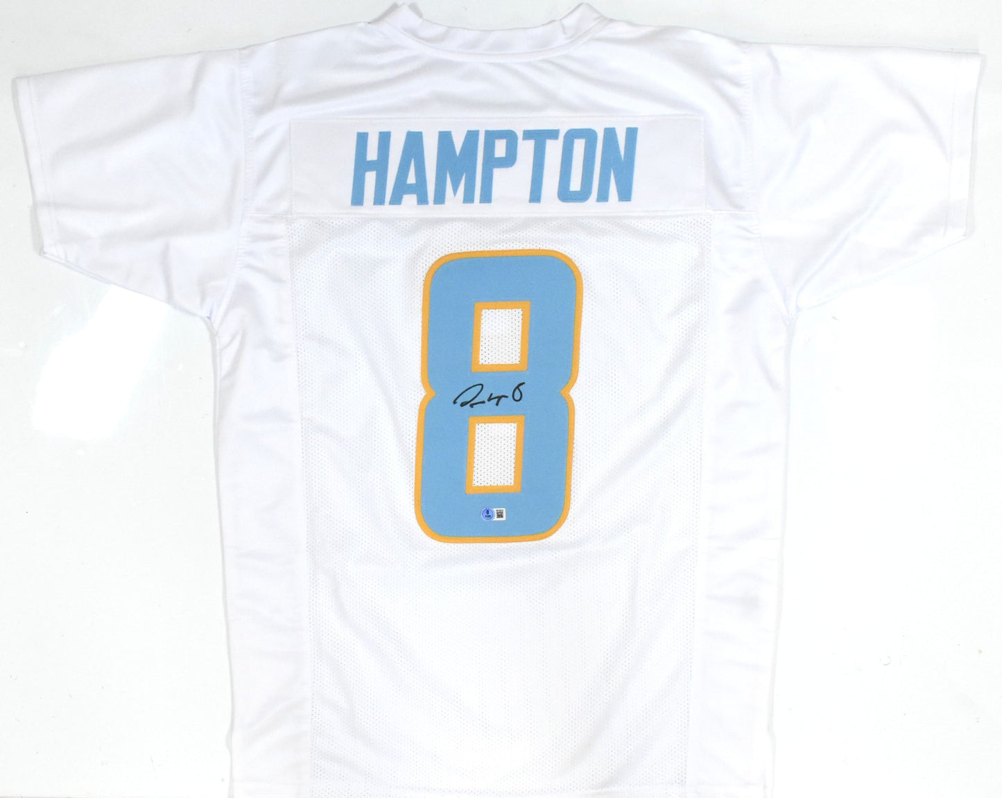 Omarion Hampton Autographed Los Angeles Chargers Custom Jersey