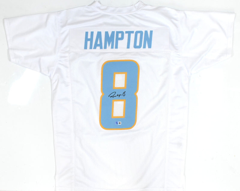 Omarion Hampton Autographed Los Angeles Chargers Custom Jersey