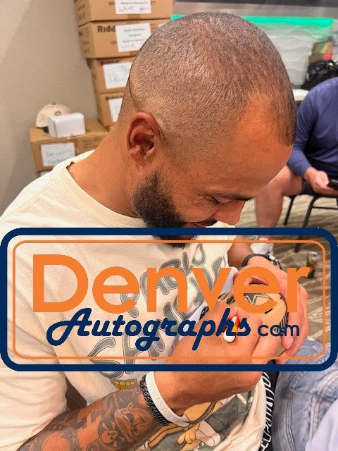 Dak Prescott Signed Dallas Cowboys 2023 Salute to Service Mini Helmet (BAS)