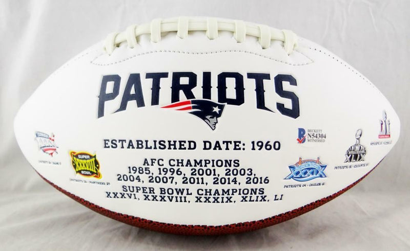 N'Keal Harry Signed New England Patriots Logo Football