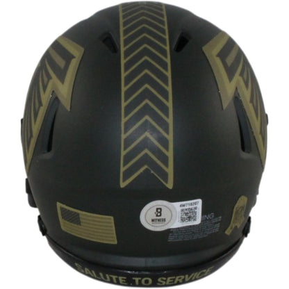 Julio Jones Signed Atlanta Falcons 2025 Salute to Service Mini Helmet