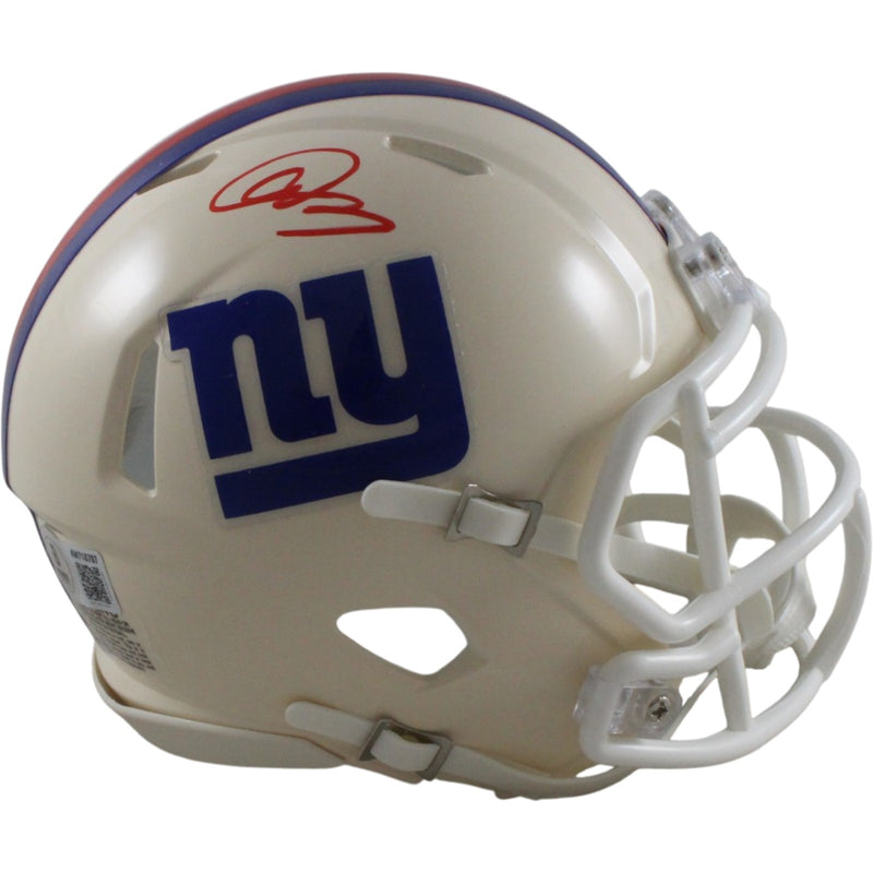 Abdul Carter Autographed New York Giants Retro Mini Helmet