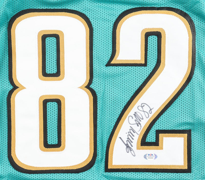 Jimmy Smith Autographed Jacksonville Jaguars Teal Custom Jersey