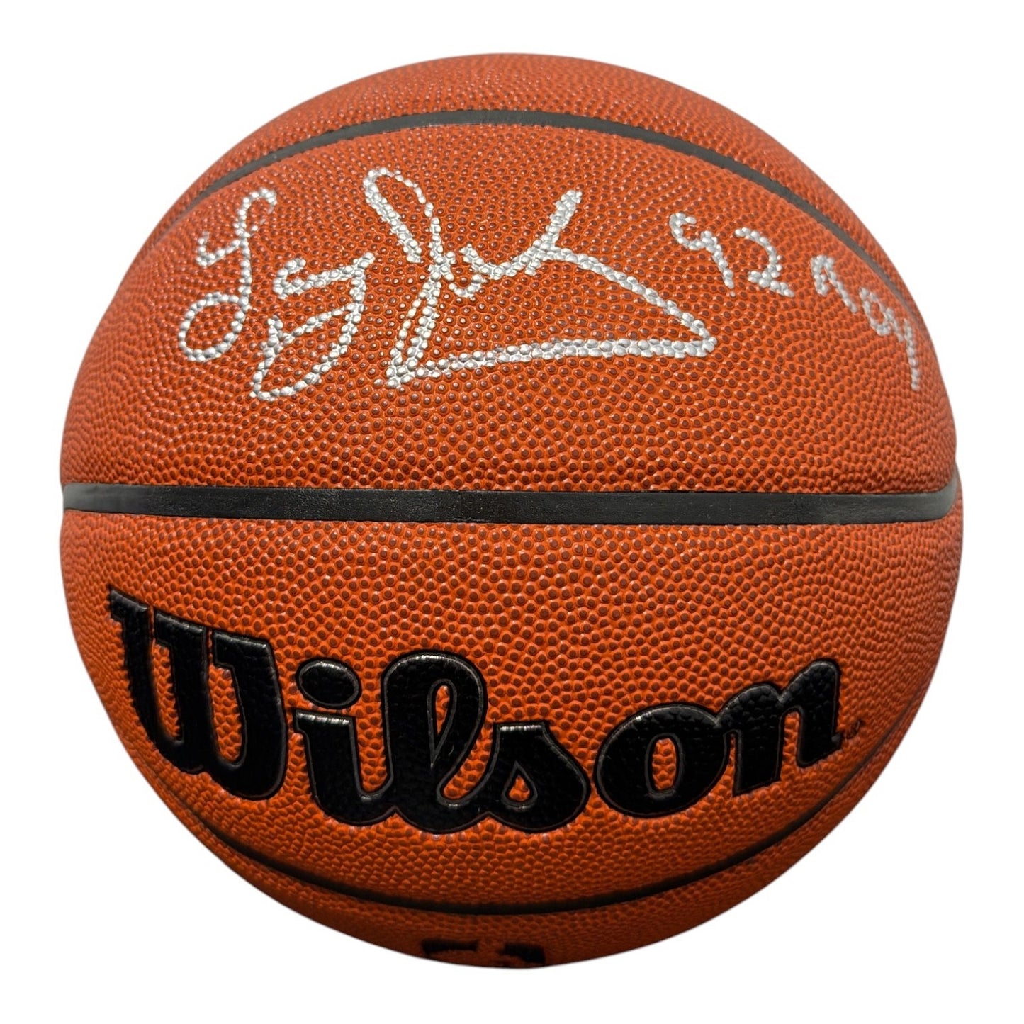 Larry Johnson Signed Wilson NBA Basketball - '92 ROY' Inscription