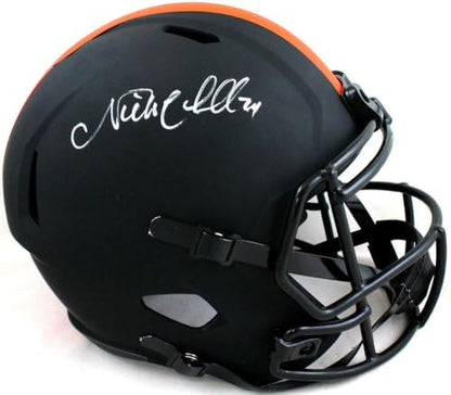 Nick Chubb Signed Cleveland Browns Full Size Eclipse Speed Helmet