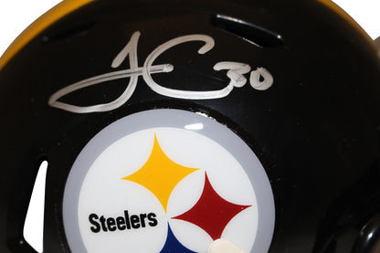 James Conner Pittsburgh Steelers Autographed Mini Helmet (Beckett)