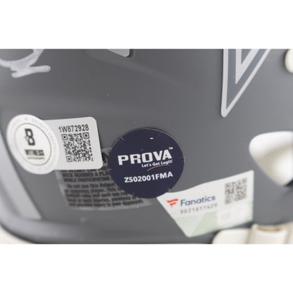 Troy Aikman, Emmitt Smith & Michael Irvin Signed Dallas Cowboys Slate Mini Helmet