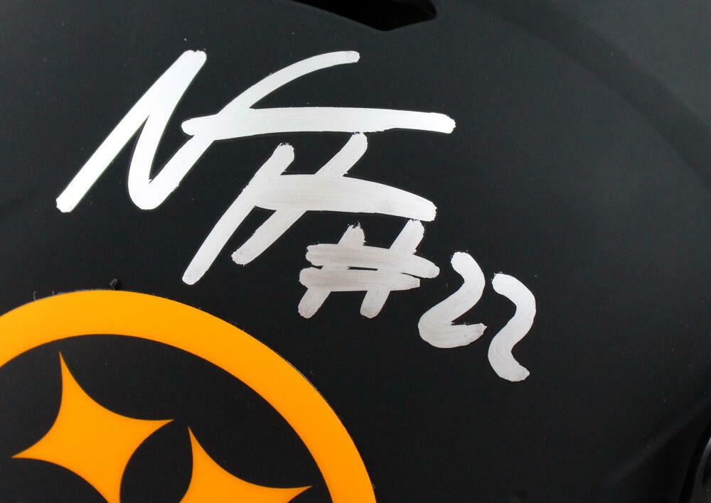 Najee Harris Signed Pittsburgh Steelers Full Size Eclipse Authentic Helmet