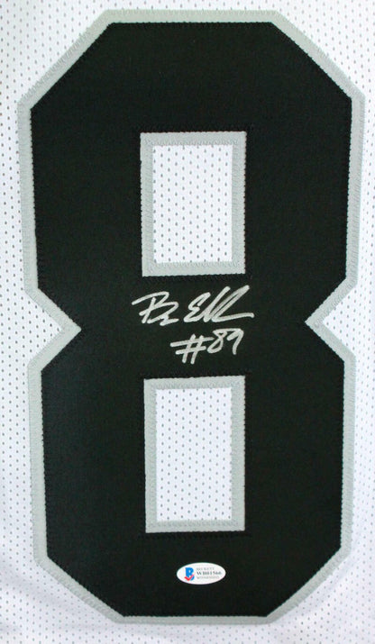 Bryan Edwards Autographed White Custom Football Jersey