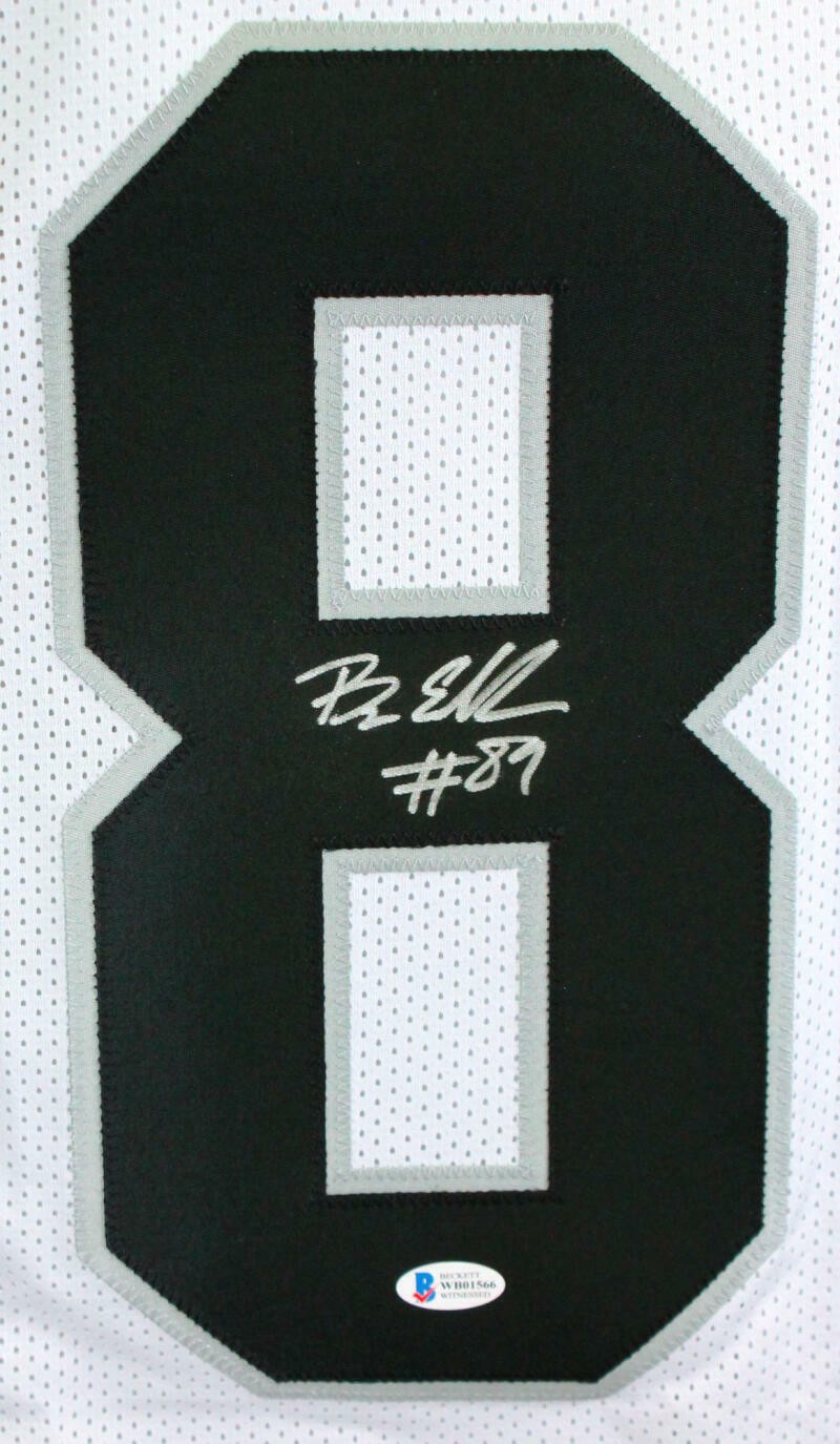 Bryan Edwards Autographed White Custom Football Jersey