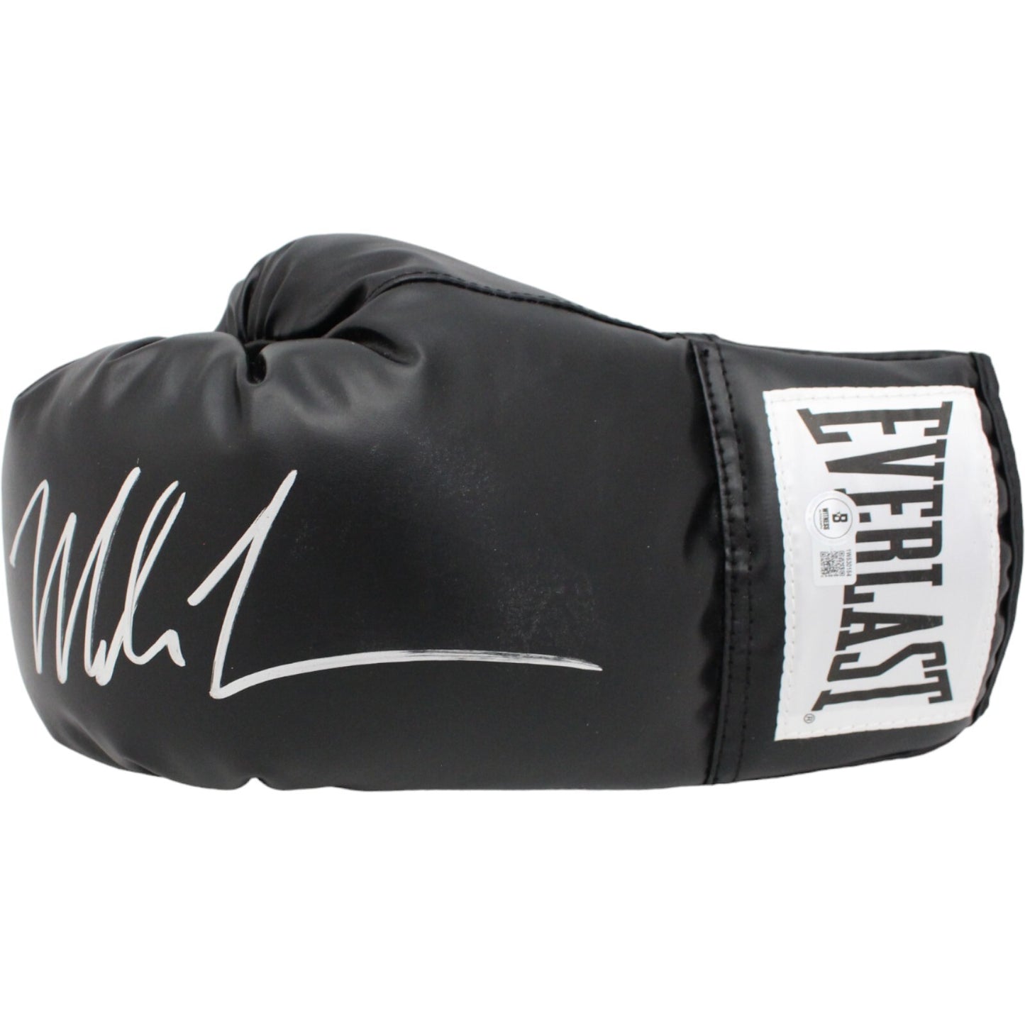 Mike Tyson Autographed Everlast Black Boxing Glove (Beckett BAS)