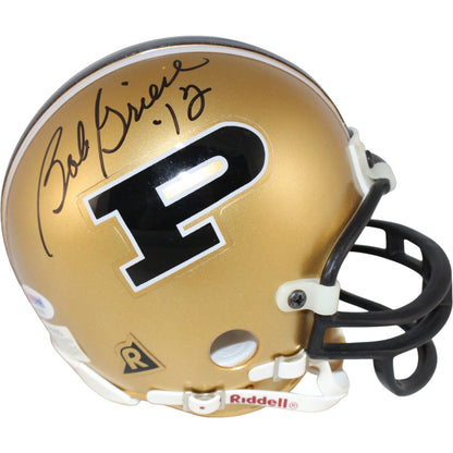 Len Dawson & Bob Griese Autographed Purdue Boilermakers VSR4 Mini Helmet