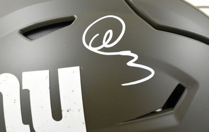 Abdul Carter Signed New York Giants Salute to Service Speedflex Helmet