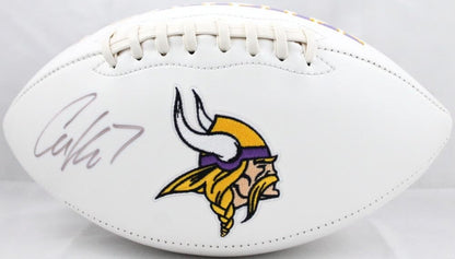 Case Keenum Autographed Minnesota Vikings Logo Football
