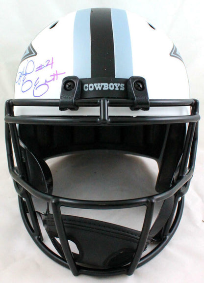 Ezekiel Elliott Signed Dallas Cowboys Full Size Lunar Speed Helmet