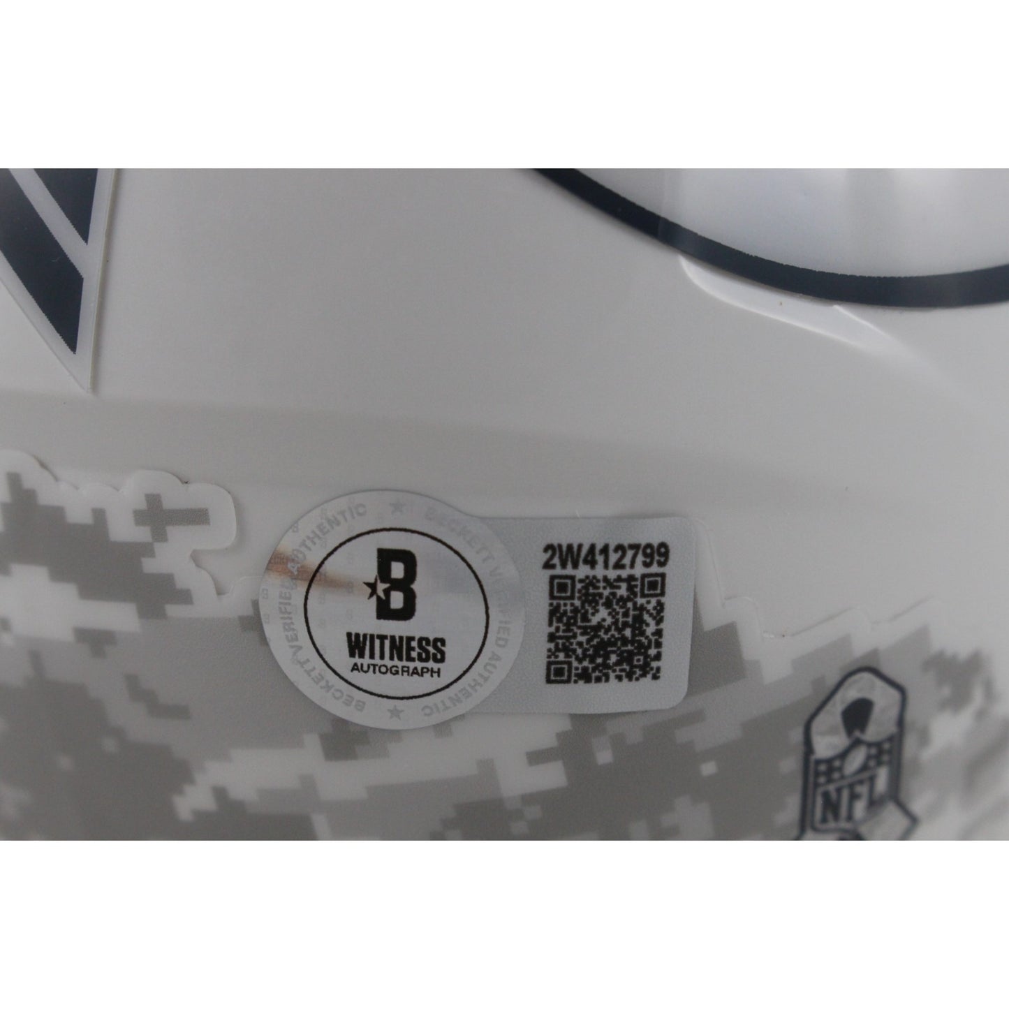 Adrian Peterson Signed Minnesota Vikings 2024 Salute to Service Mini Helmet