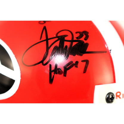Terrell Davis, Champ Bailey & Charley Trippi Signed Georgia Mini Helmet
