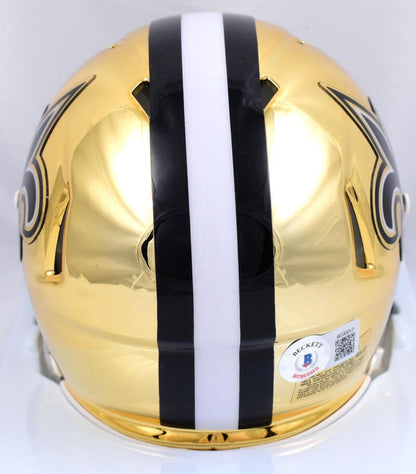 Derek Carr Signed New Orleans Saints Chrome Speed Mini Helmet