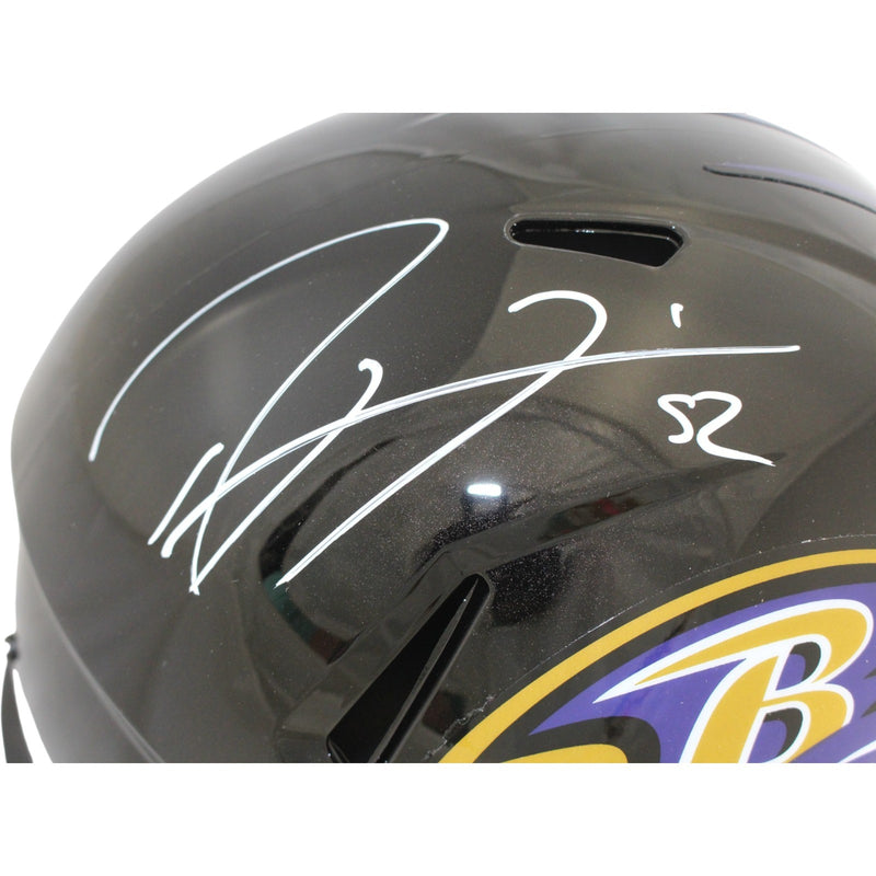 Ray Lewis Baltimore Ravens Autographed Full Size Replica Helmet BAS