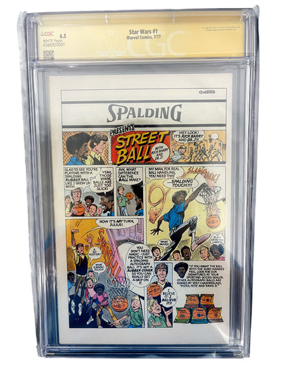Mark Hamill Signed Marvel Star Wars #1 1977 Newsstand CGC 6.5 Comic