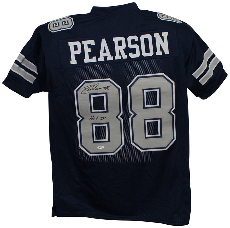 Drew Pearson Signed Dallas Cowboys Pro Style Jersey (HOF Inscription)