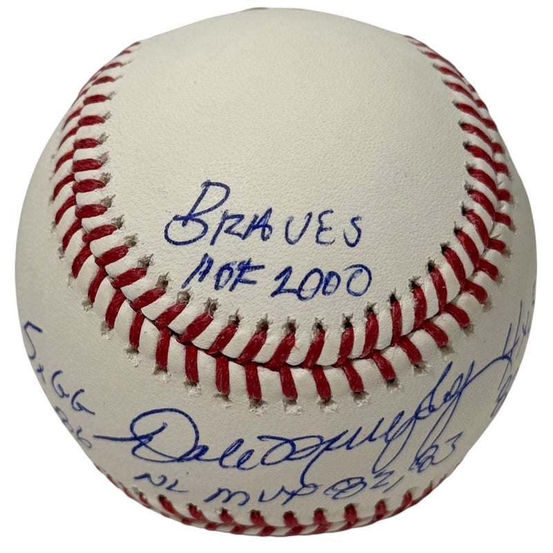 Dale Murphy Signed Atlanta Braves Official MLB Baseball (5 Inscriptions)