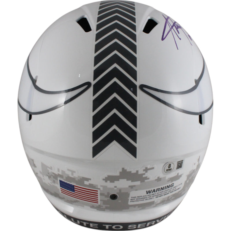 Adrian Peterson Autographed Minnesota Vikings 2024 STS Full Size Helmet